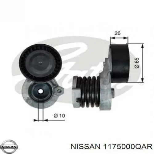 1175000QAR Nissan tensor de correa poli v