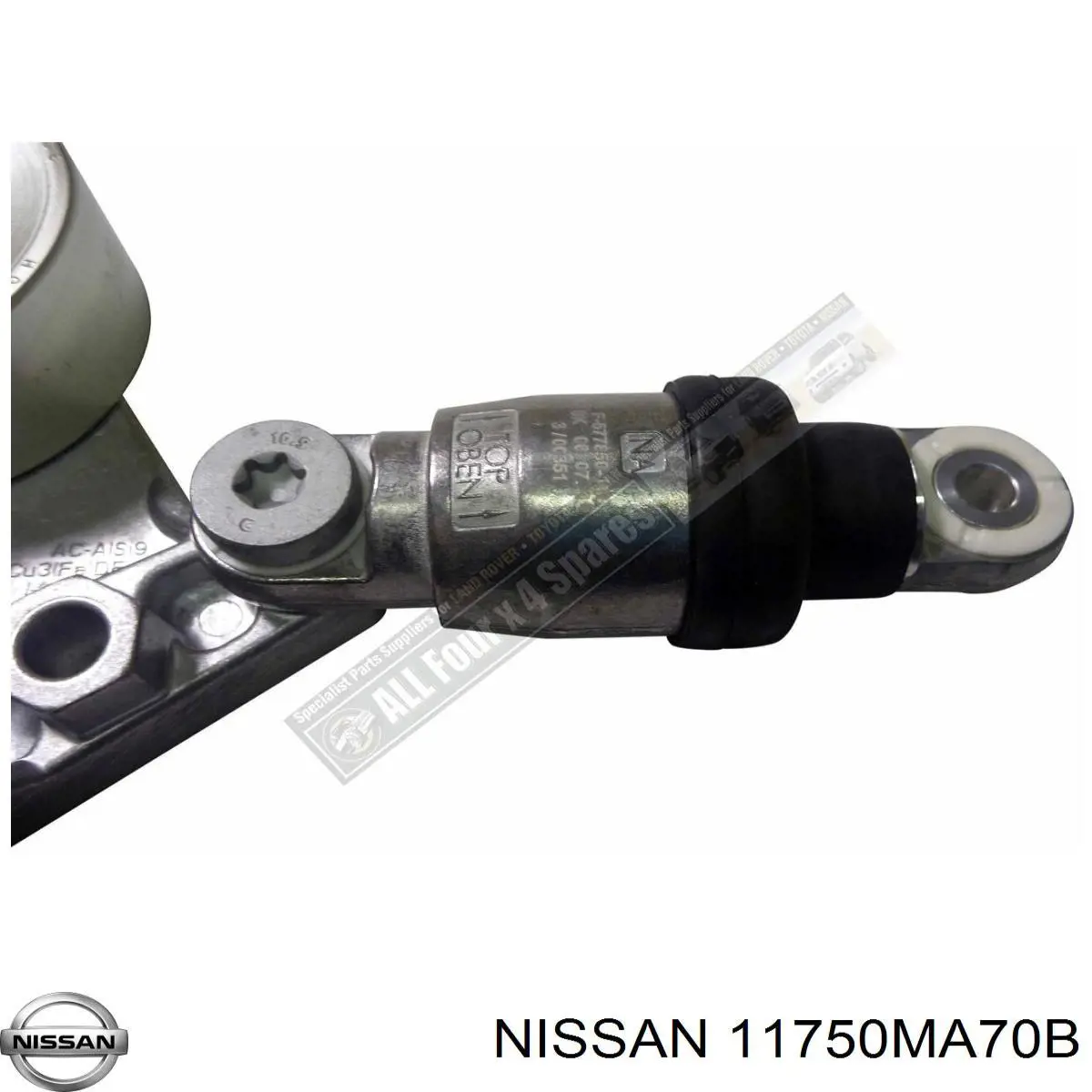 11750MA71C Nissan tensor de correa, correa poli v