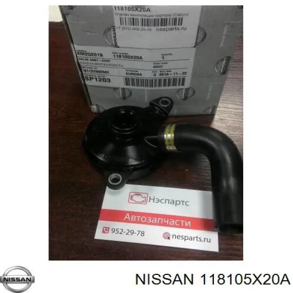 Separador de aceite, aireación cárter aceite para Nissan Navara (D40M)