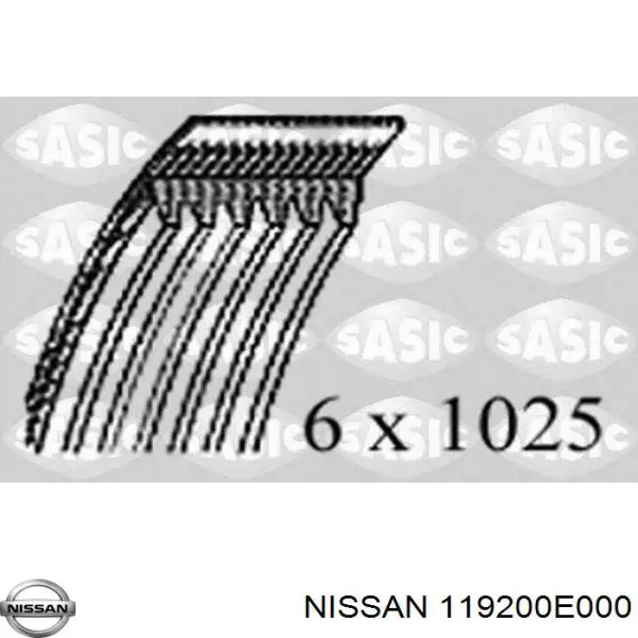 119200E000 Nissan correa trapezoidal