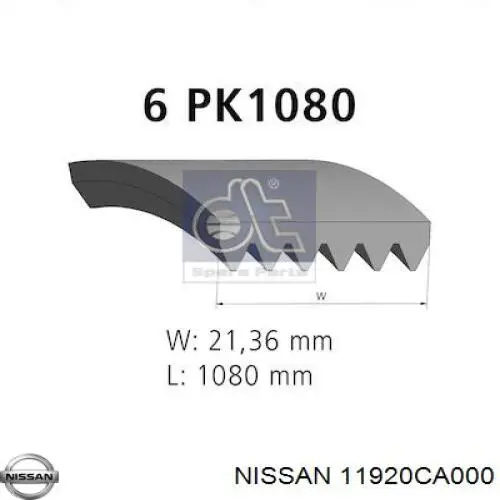 Correa trapezoidal Peugeot Partner 1 5F