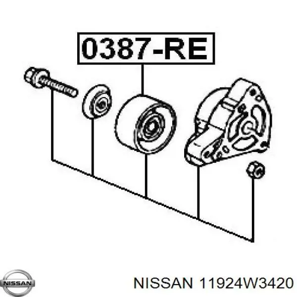 Rodamiento de alternador Nissan/Infiniti 11924W3420 precio, desde 4,41 EUR
