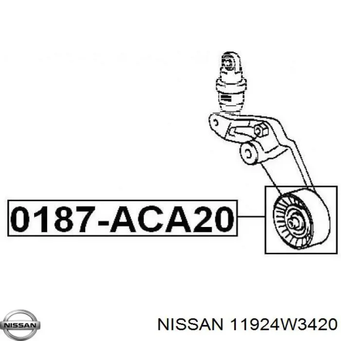 Comprar 11924W3420 Nissan/Infiniti Rodamiento alternador