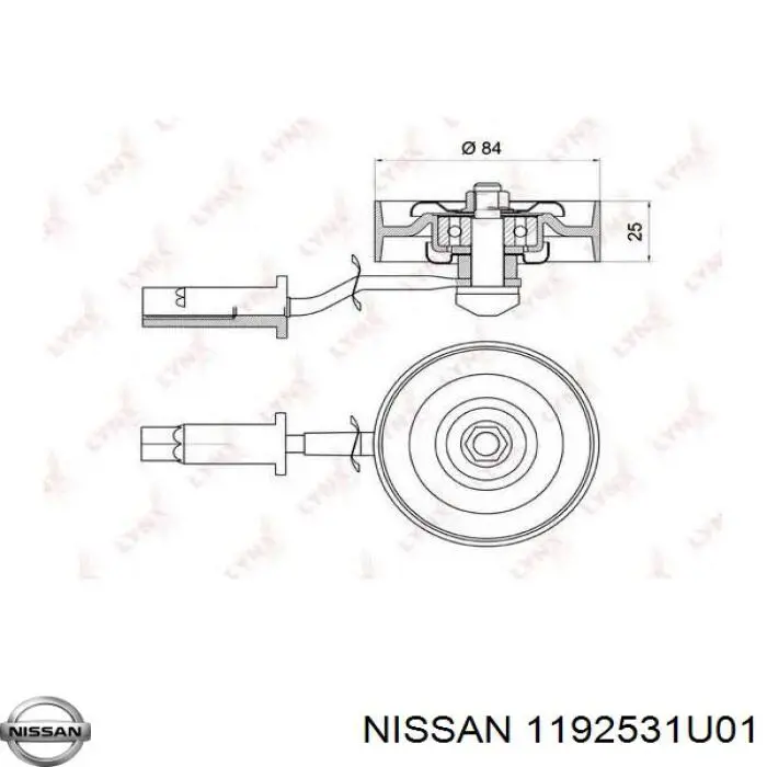 1192531U01 Nissan/Infiniti Polea tensora