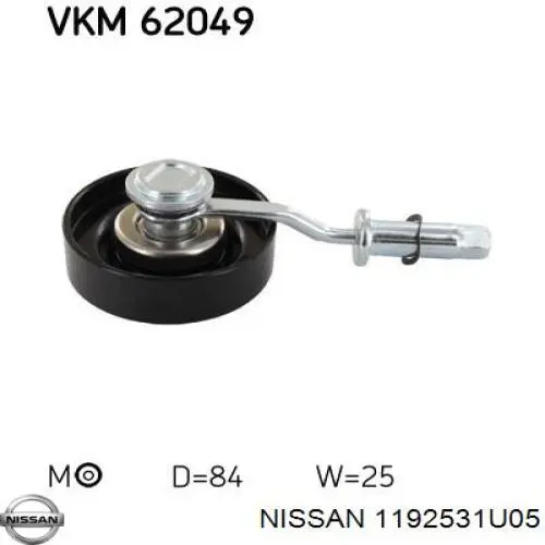 1192531U05 Nissan/Infiniti Polea tensora