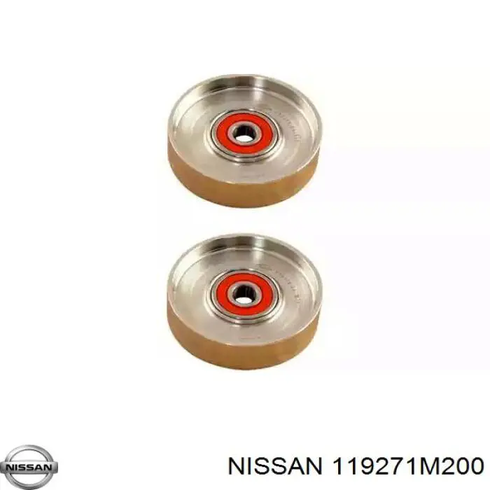 119271M200 Nissan polea tensora, correa poli v