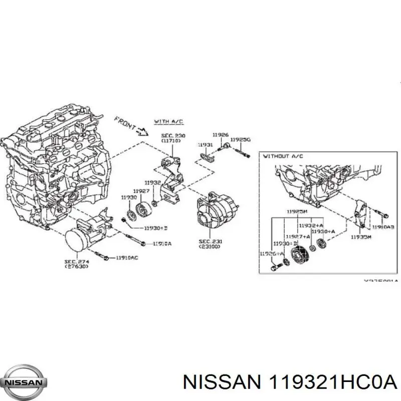 119321HC0A Nissan