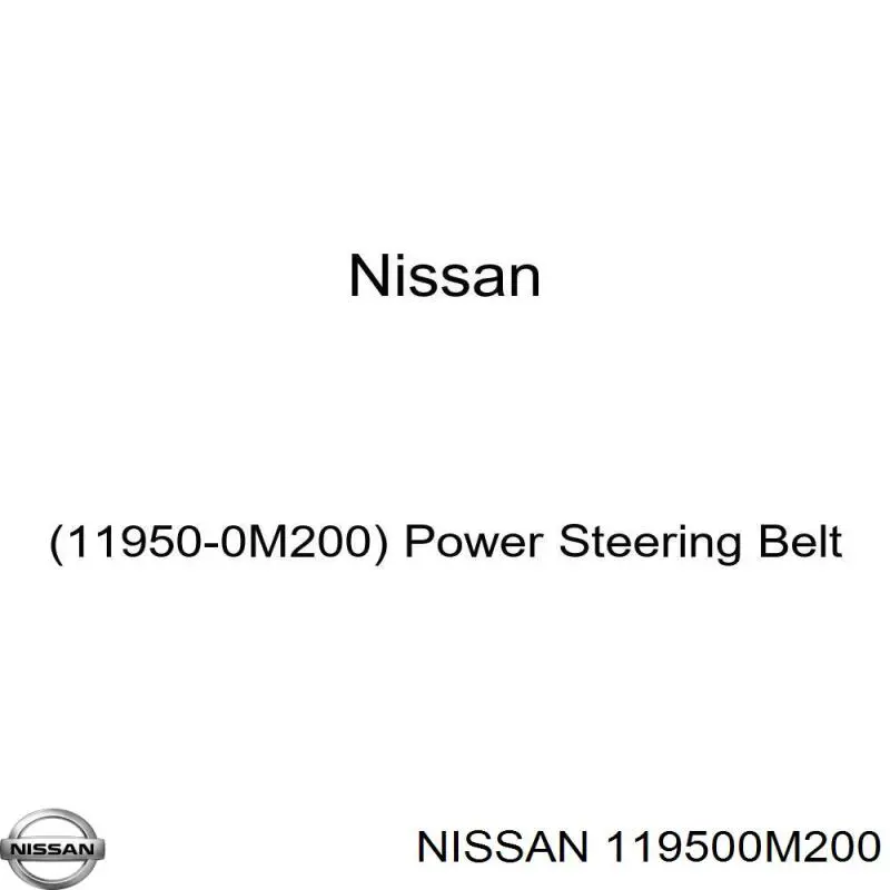 119500M200 Nissan correa trapezoidal