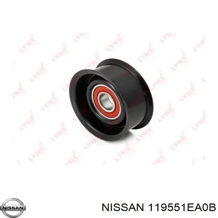 119551EA0B Nissan tensor de correa, correa poli v