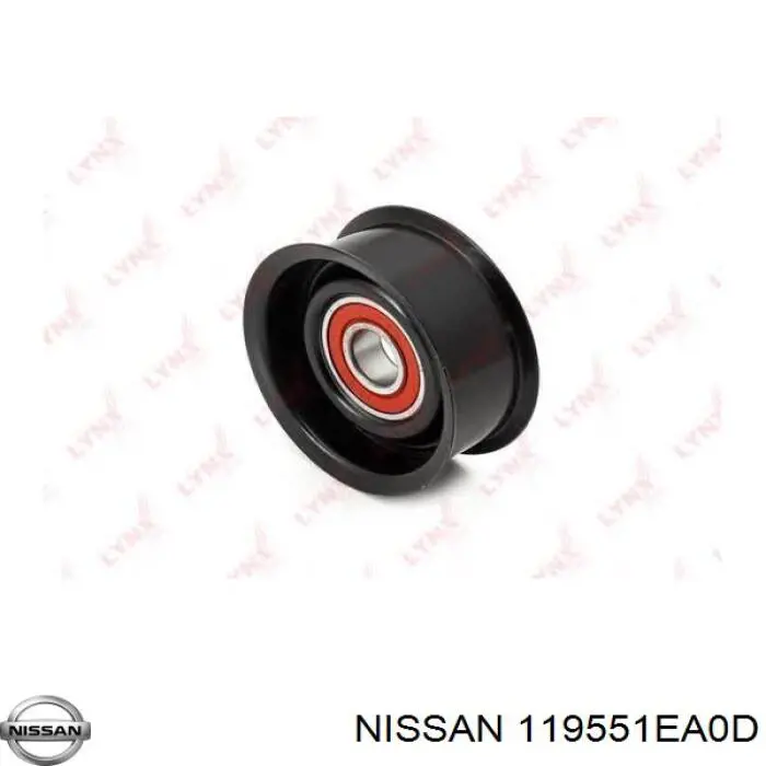 119551EA0D Nissan tensor de correa, correa poli v