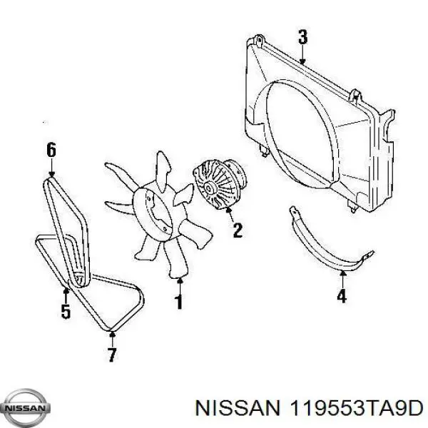 Tensor de correa poli V para Nissan Teana (L33)