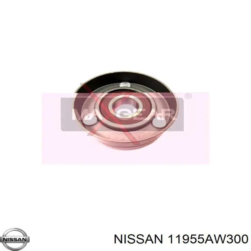 11955AW300 Nissan tensor de correa, correa poli v