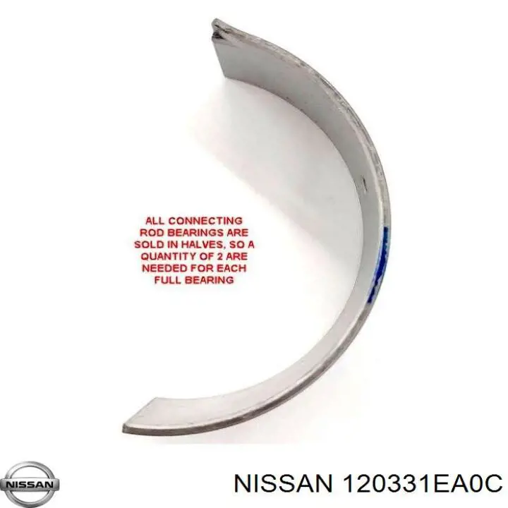 120331EA0A Nissan juego de aros de pistón para 1 cilindro, std