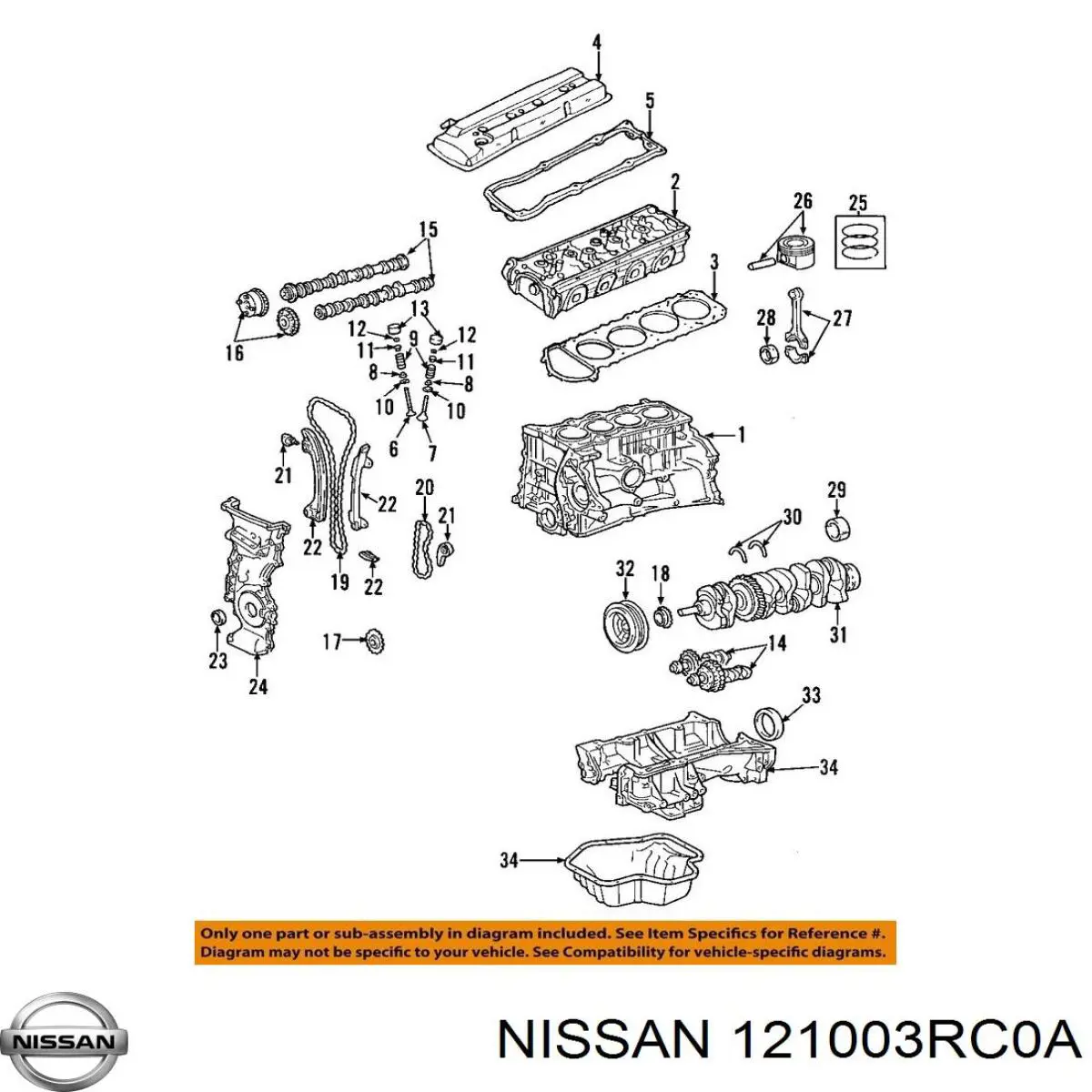 Comprar 12100EN20A Nissan/Infiniti Biela