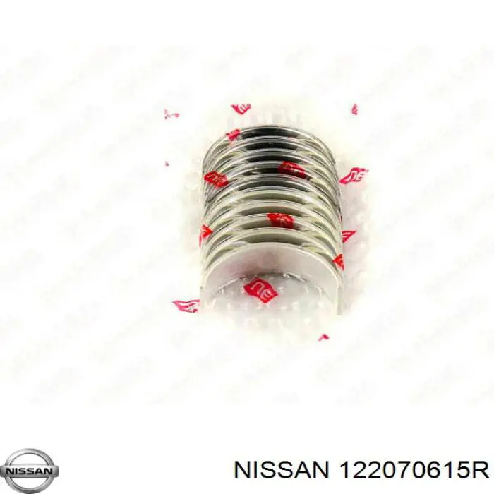 122070615R Nissan juego de cojinetes de cigüeñal, estándar, (std)