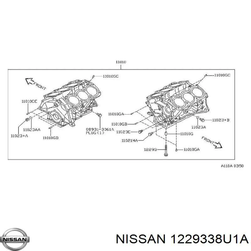 Tornillo de tapa de cojinete principal Nissan/Infiniti 1229338U1A precio, desde 5,94 EUR