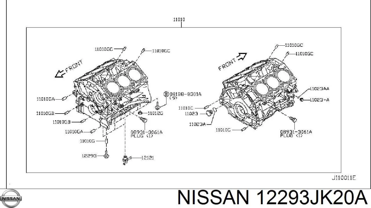 12293JK20A Nissan