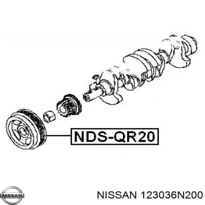 Comprar 123036N200 Nissan/Infiniti La polea del cigüeñal