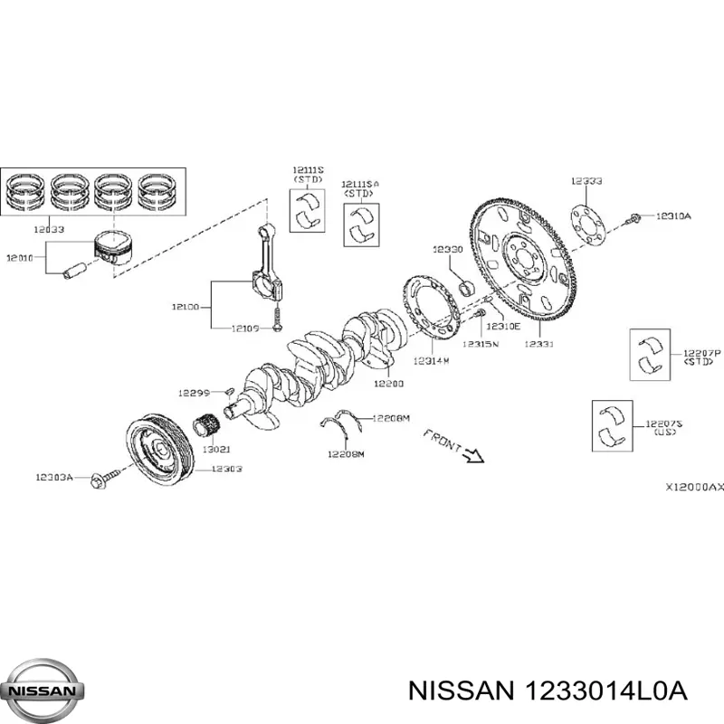 1233014L0A Nissan