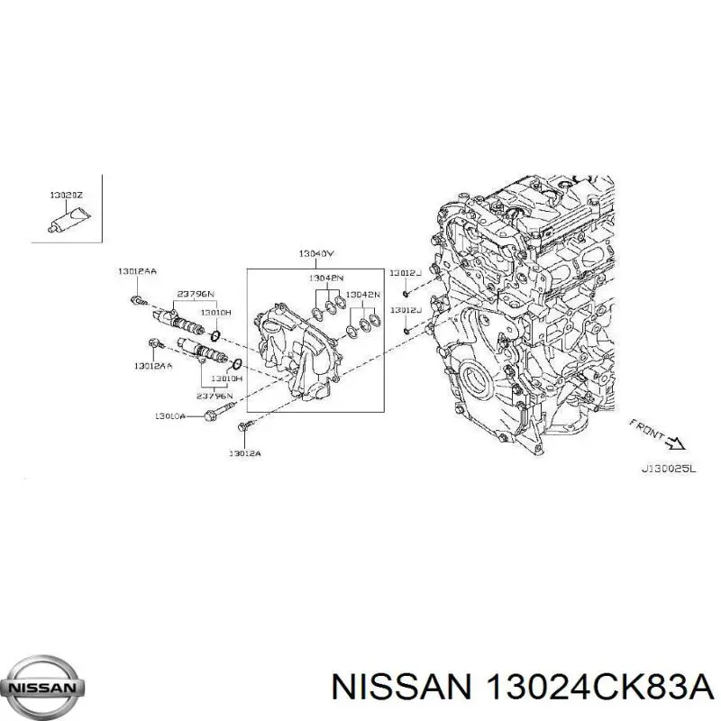 Comprar 13024CK83A Nissan/Infiniti Engranaje de la bomba de aceite