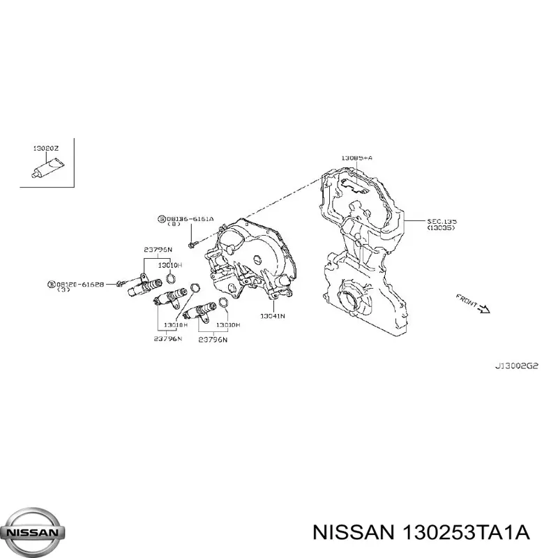 Rueda dentada del árbol de levas de admisión Nissan/Infiniti 130253TA1A precio, desde 223,43 EUR