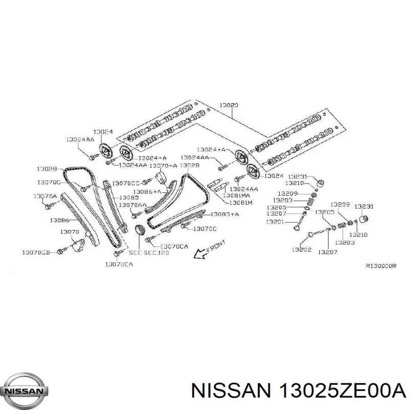 Ajustador árbol de levas  Nissan/Infiniti 13025ZE00A precio, desde 439,51 EUR