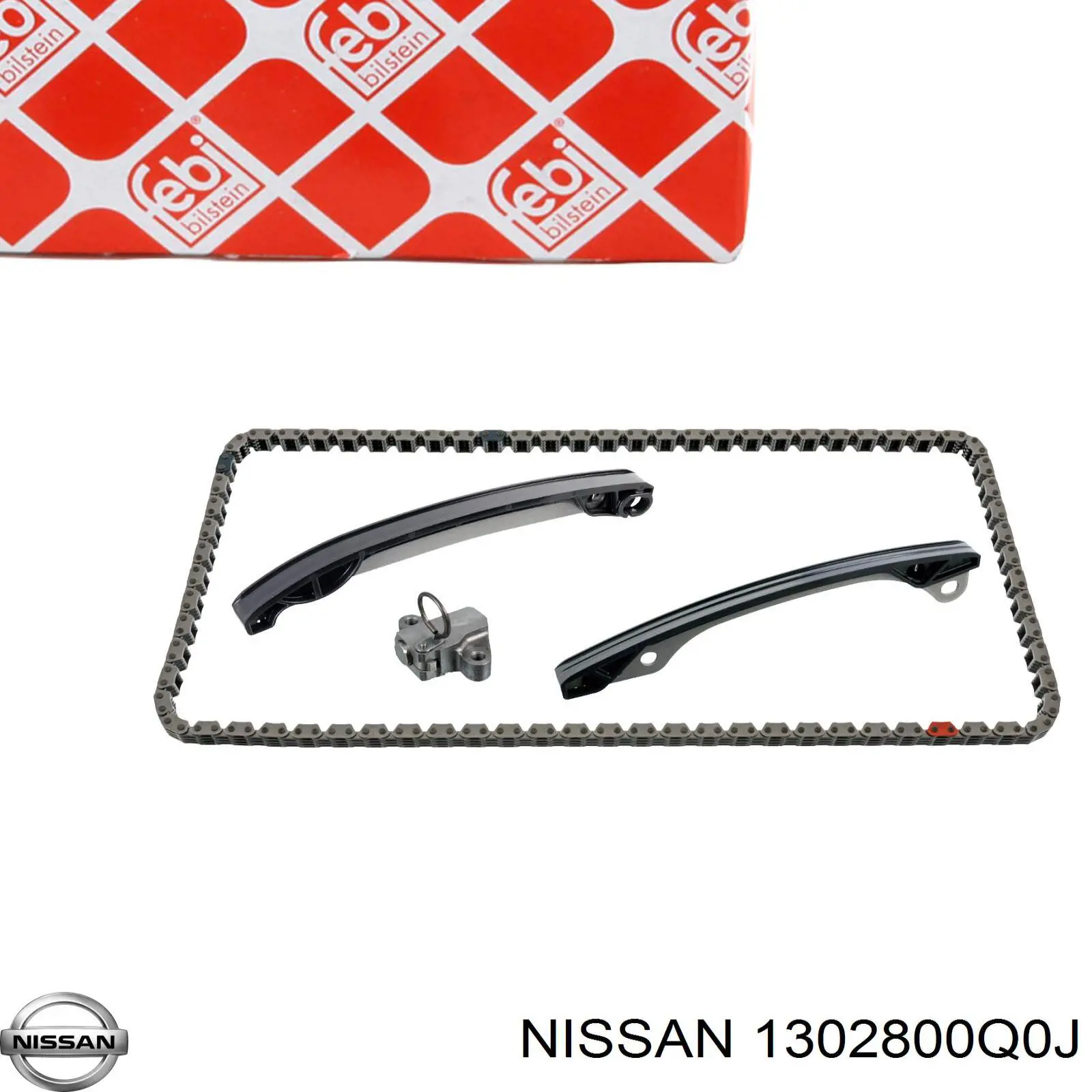 1302800Q0J Nissan cadena de distribución superior, kit