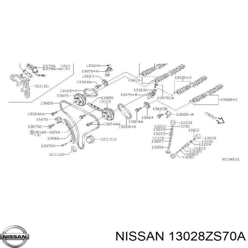 Cadena de distribución Nissan/Infiniti 130287Y000 precio, desde 92,14 EUR