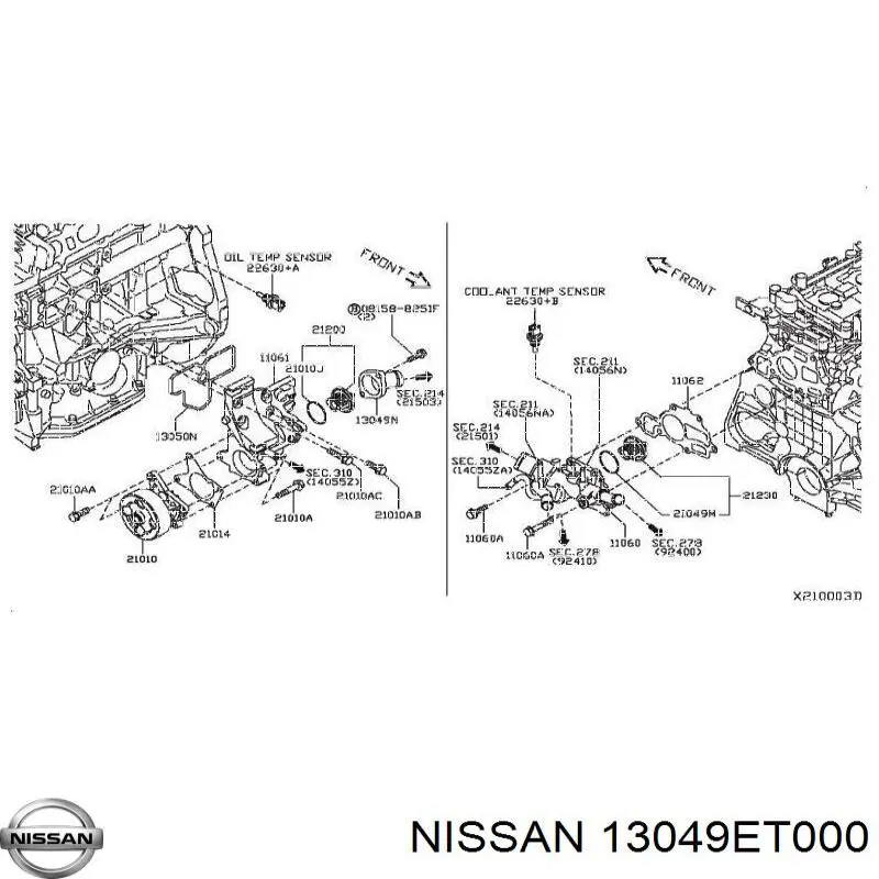 13049ET000 Nissan