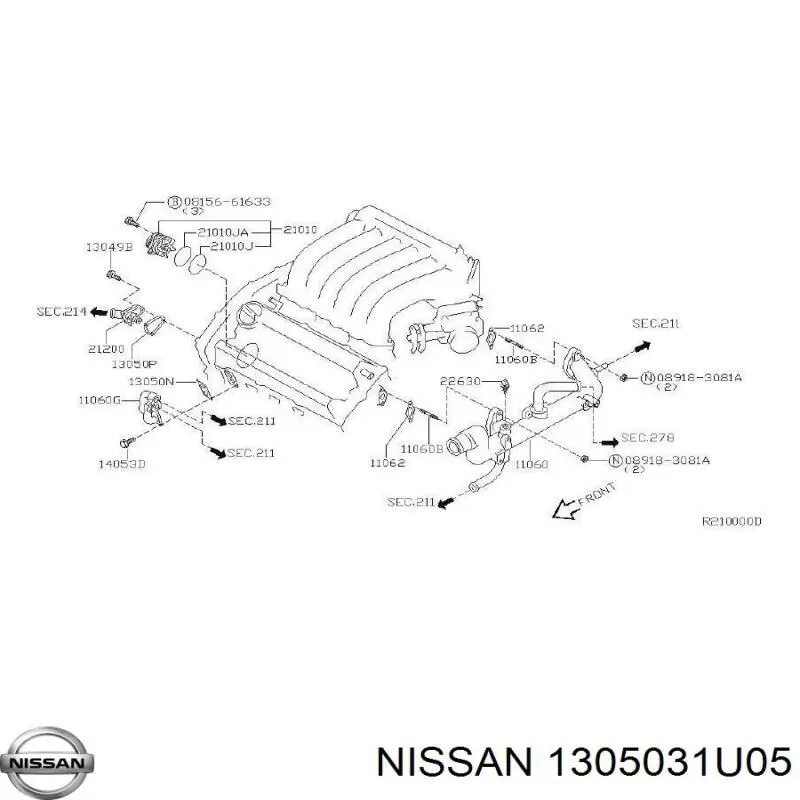  Nissan/Infiniti 1305031U05 precio, desde 3,65 EUR