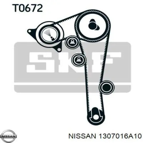Polea tensora de la correa de la bomba de inyección Nissan/Infiniti 1307016A10 precio, desde 25,70 EUR