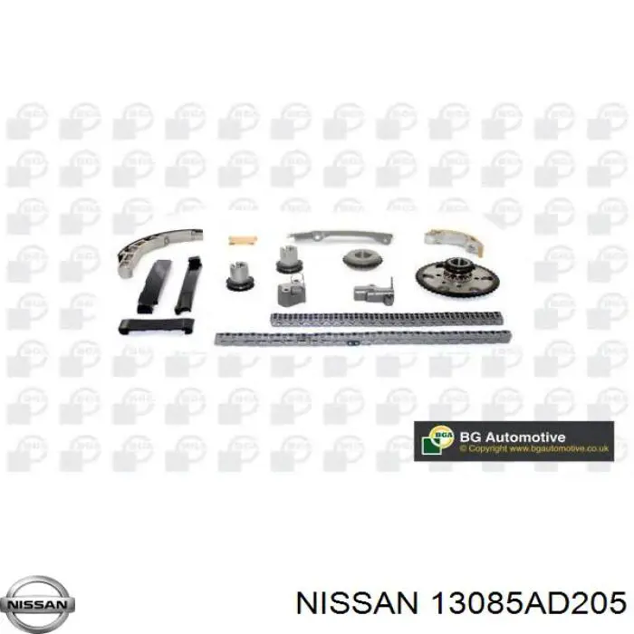 Carril de deslizamiento, cadena de distribución derecho para Nissan X-Trail (T30)