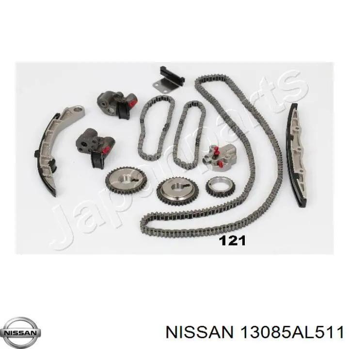 Carril de deslizamiento, cadena de distribución para Nissan Teana (J31)