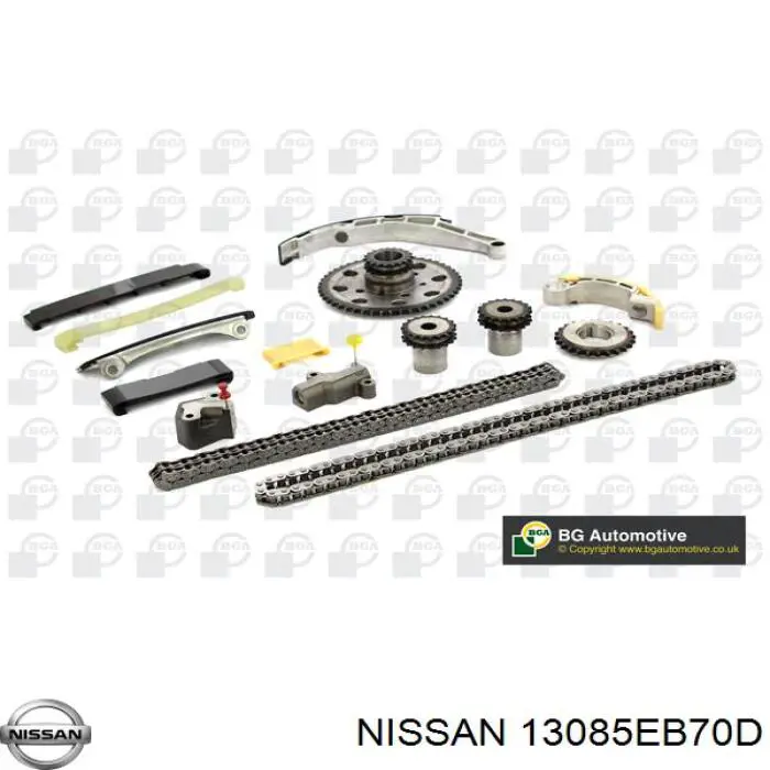 130855M320 Nissan carril de deslizamiento, cadena de distribución, superior derecho culata
