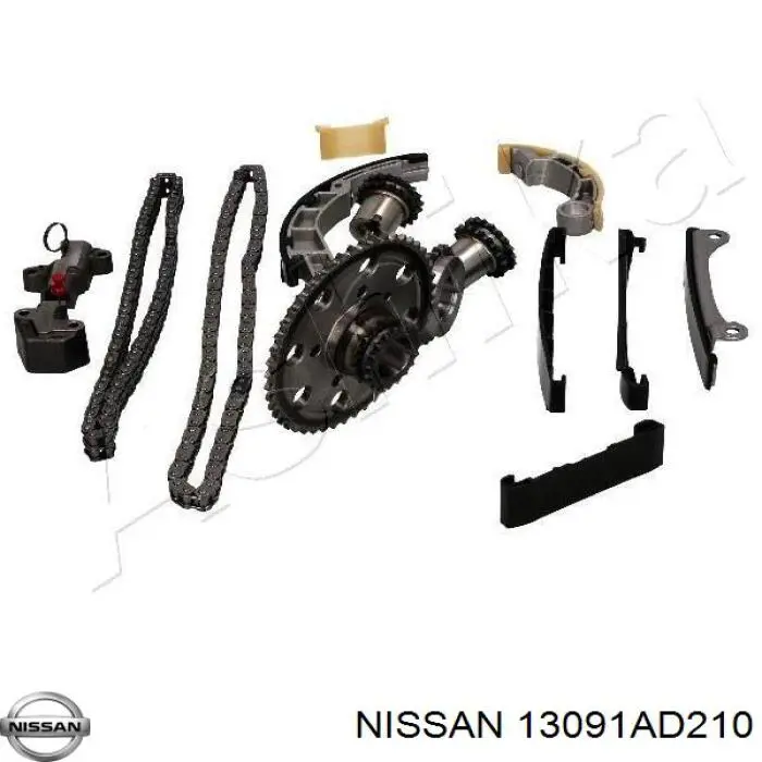Kit de montaje de la cadena de distribución  Ashika KCK116