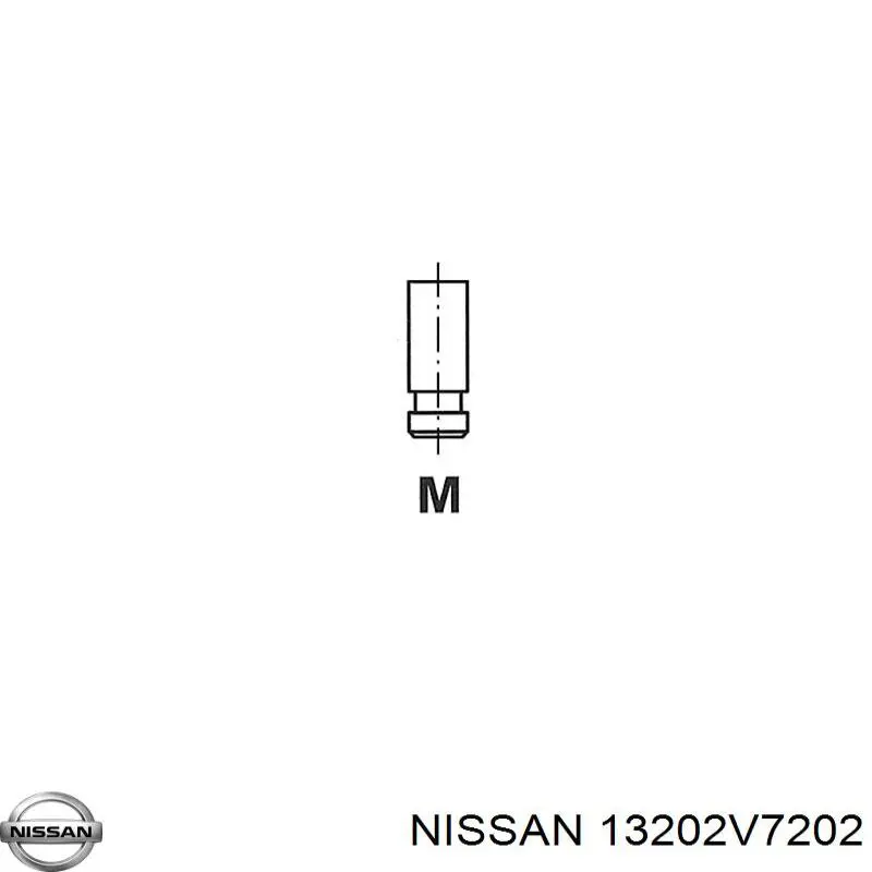 13202V7202 Nissan válvula de escape