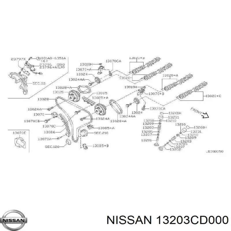  Nissan/Infiniti 13203CD000 precio, desde 26,07 EUR