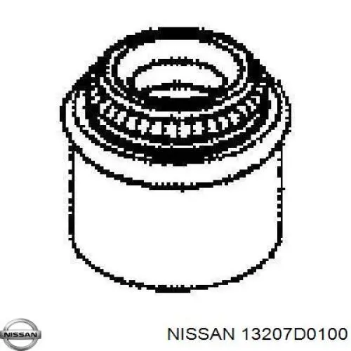 Comprar 13207D0100 Nissan/Infiniti Sello De Aceite De Valvula (Rascador De Aceite) Entrada/Salida
