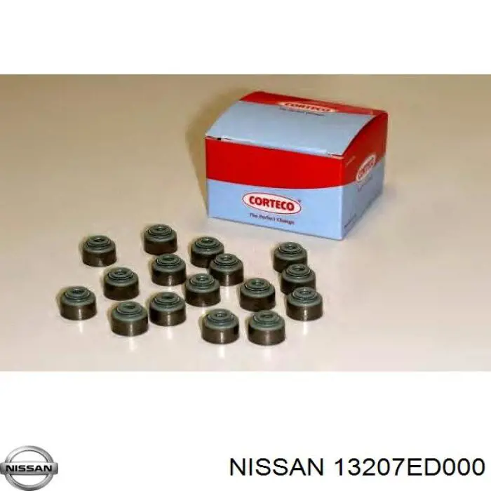 13207ED000 Nissan sello de aceite de valvula (rascador de aceite Entrada/Salida)