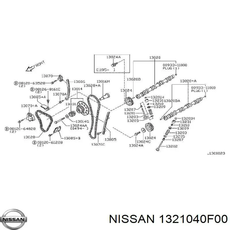 Cuña de válvula Nissan/Infiniti 1321040F00 precio, desde 9,26 EUR