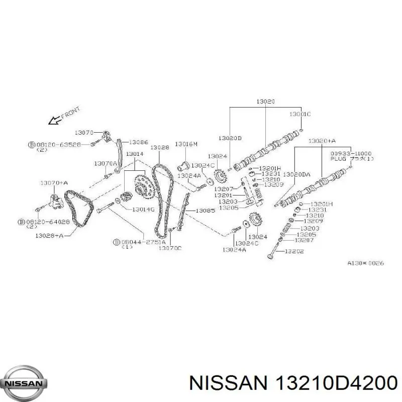 Comprar 13210D4200 Nissan/Infiniti Chaveta De Sujecion De Valvula
