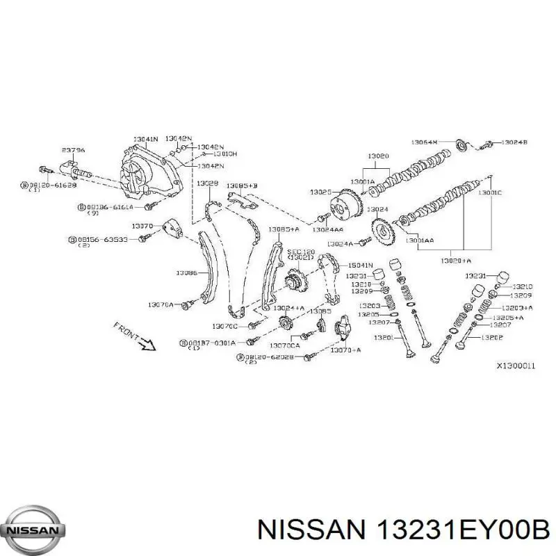 13231EY00B Nissan/Infiniti Taqués de motor