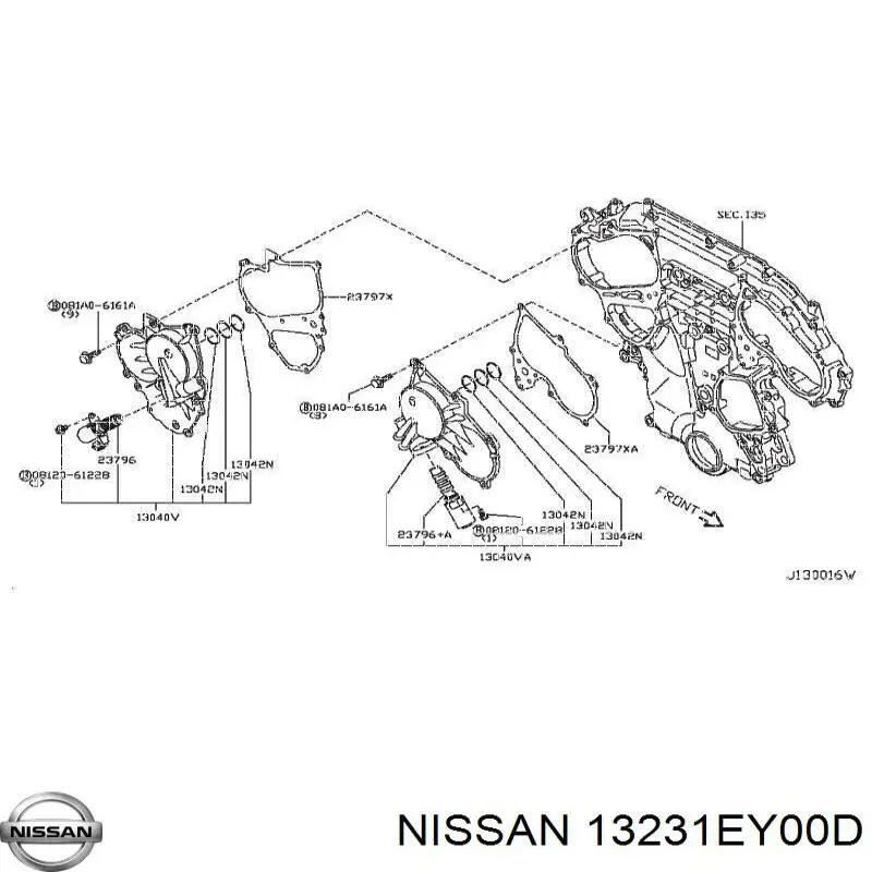 13231EY00D Nissan/Infiniti Taqués de motor