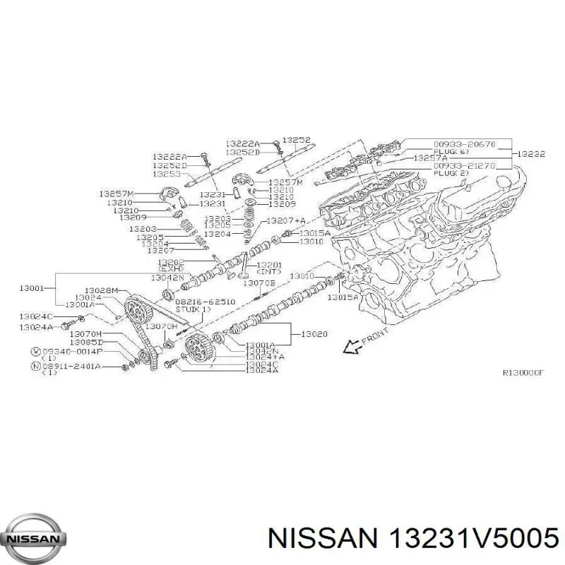 Empujador de válvula para Nissan Pathfinder (R50)