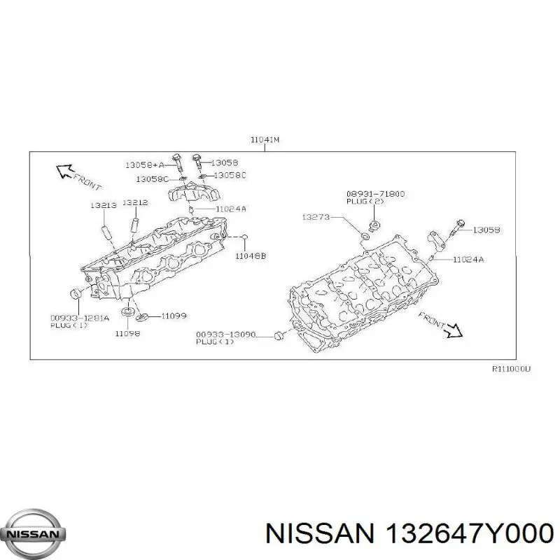 Tapa De Valvula Derecha para Nissan Murano (Z50)