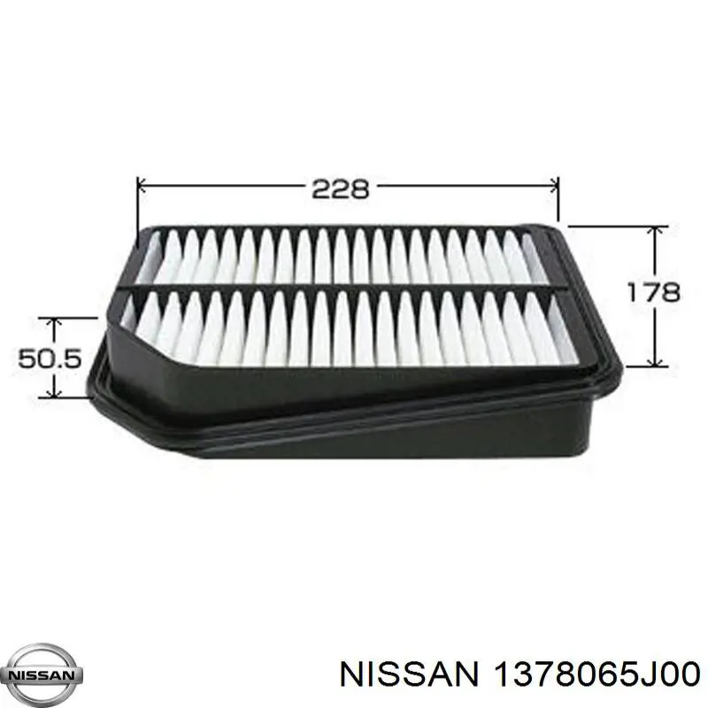 1378065J00 Nissan filtro de aire