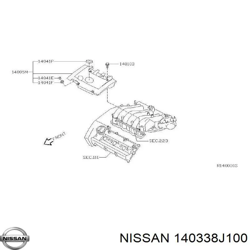 Junta de colector de admisión Nissan/Infiniti 140338J100 precio, desde 9,18 EUR
