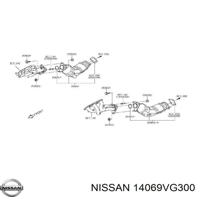  Nissan/Infiniti 14069VG300 precio, desde 14,28 EUR