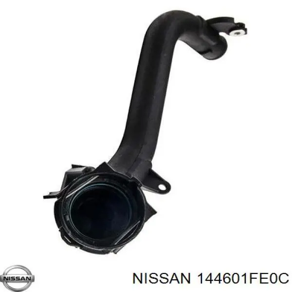 144601FE0C Nissan tubo flexible de aire de sobrealimentación superior izquierdo