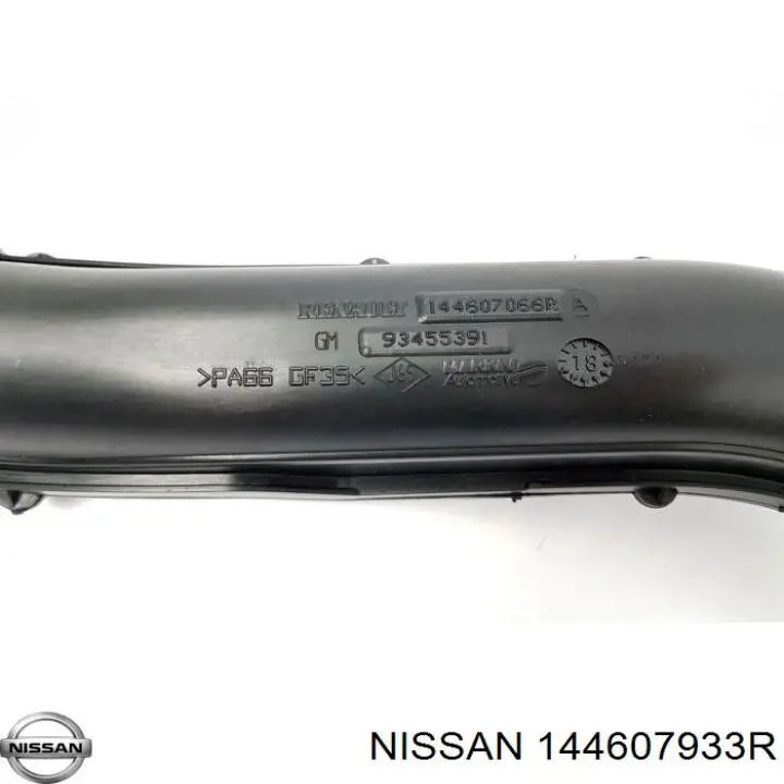 Tubo intercooler 144607933R Nissan/Infiniti